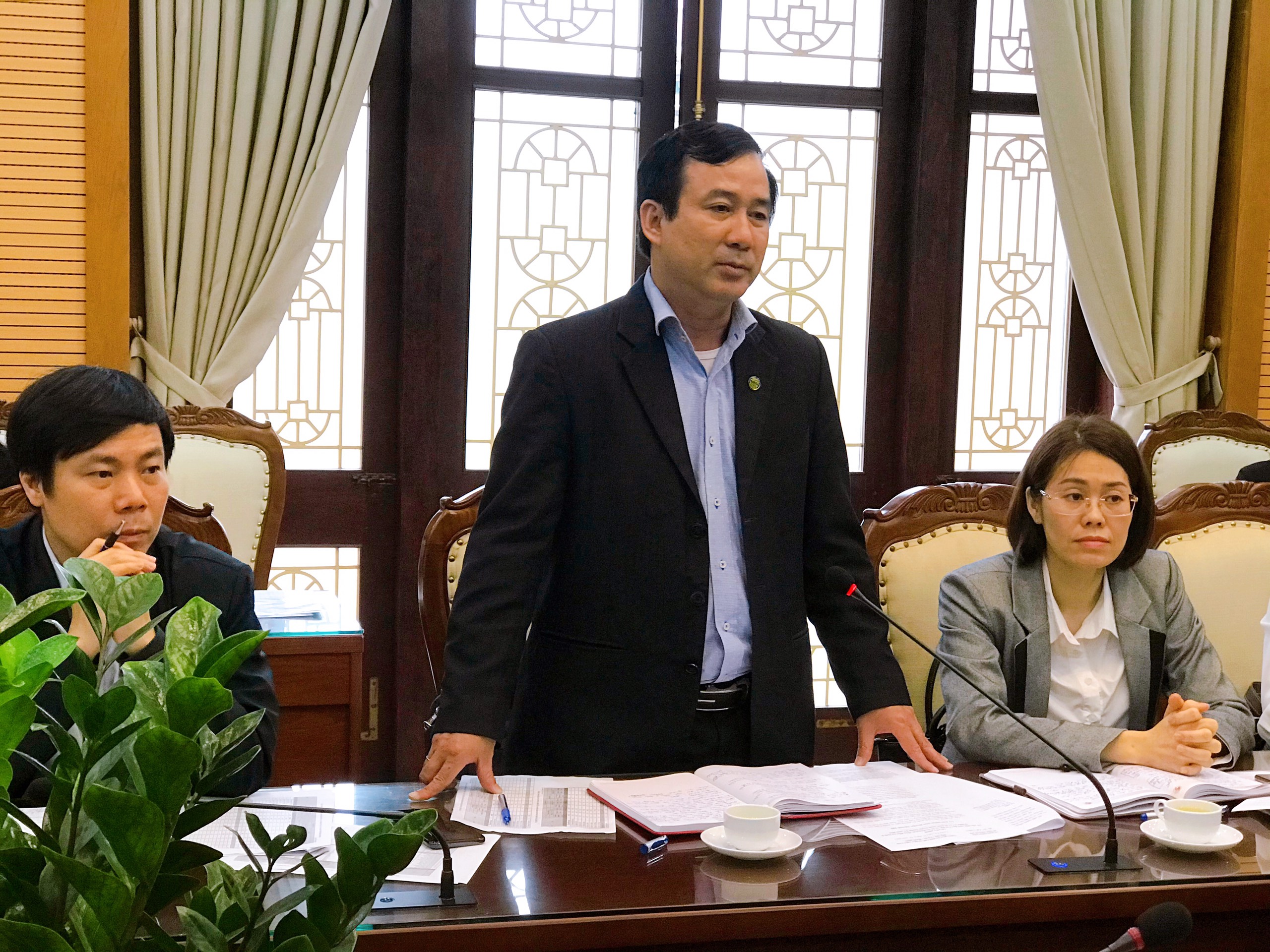 Đoàn công tác của Ban chỉ đạo Tổng điều tra kinh tế Trung ương và thành phố Hà Nội làm việc với huyện Thanh Trì